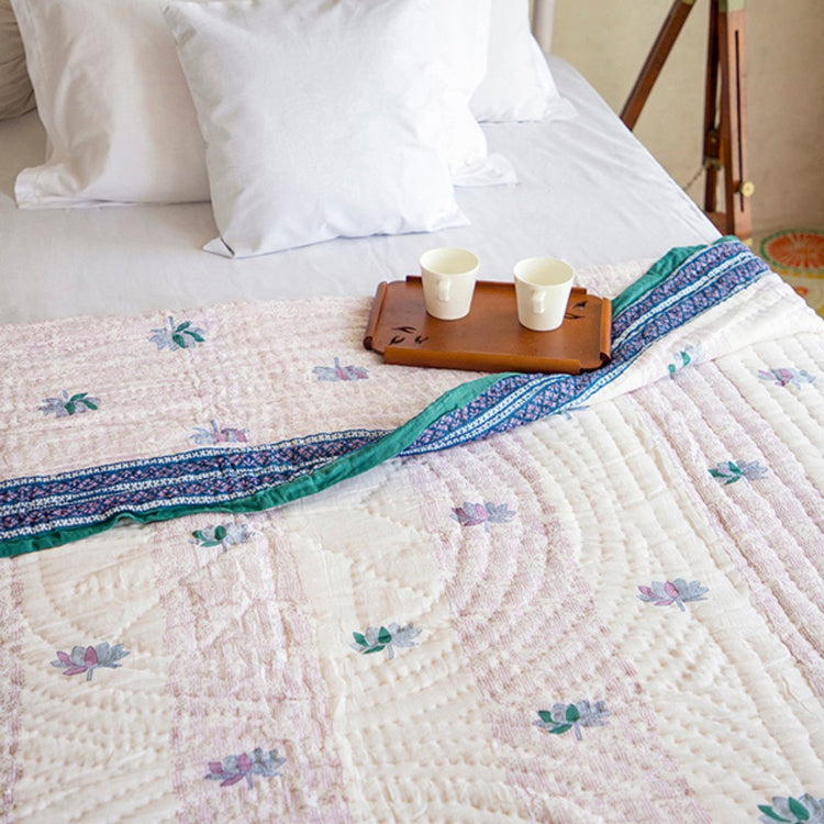 hand block printed quilts
