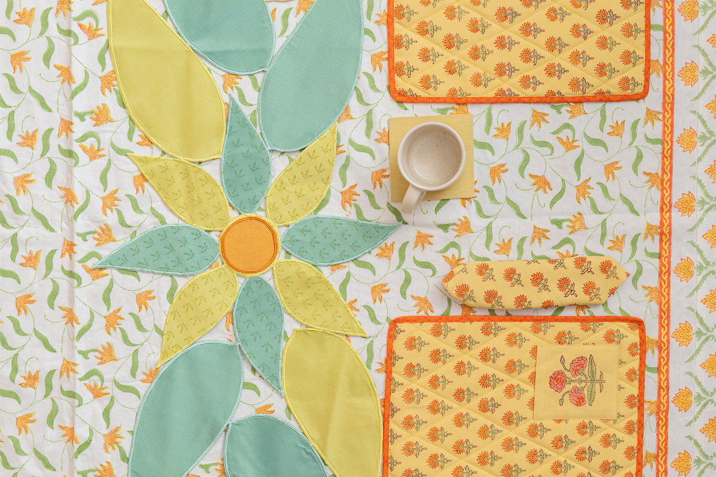 Sunny Marigold Table Linen Set