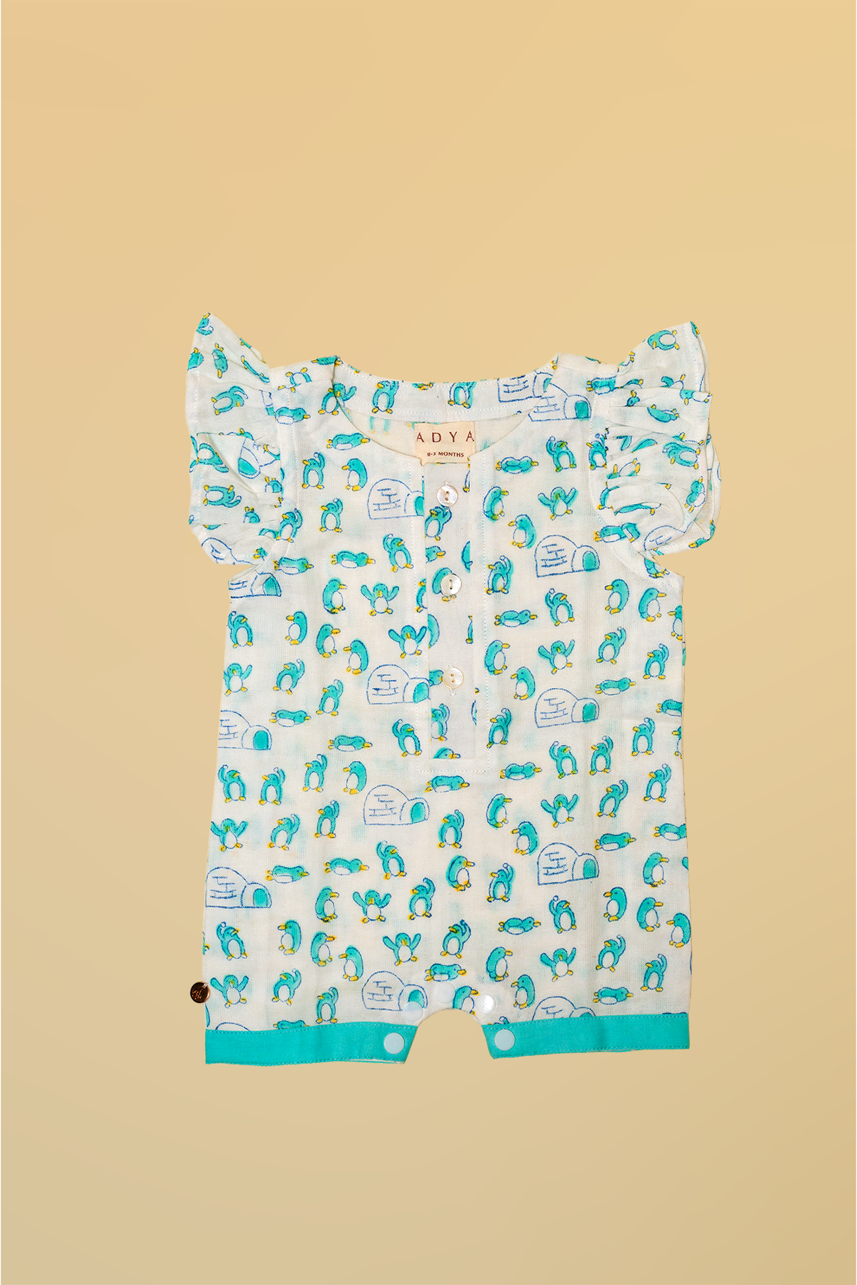Blue Penguin Infant Romper