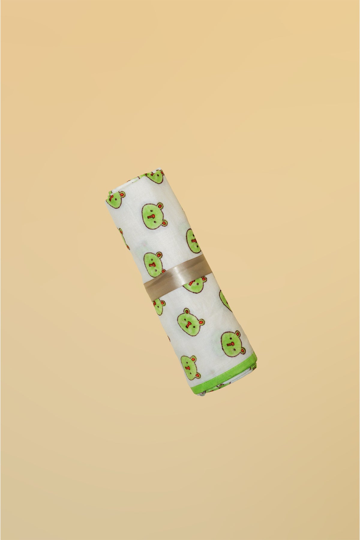 Green Panda Cotton Swaddle