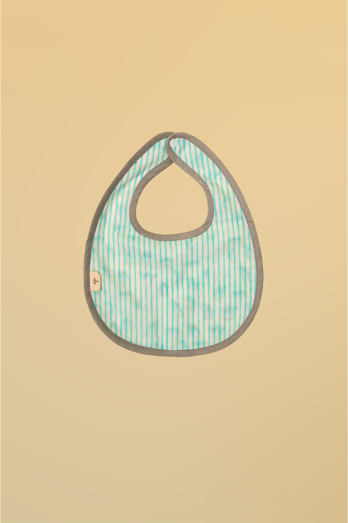 Blue & Yellow Cotton Reversible Bib - Pack of 2