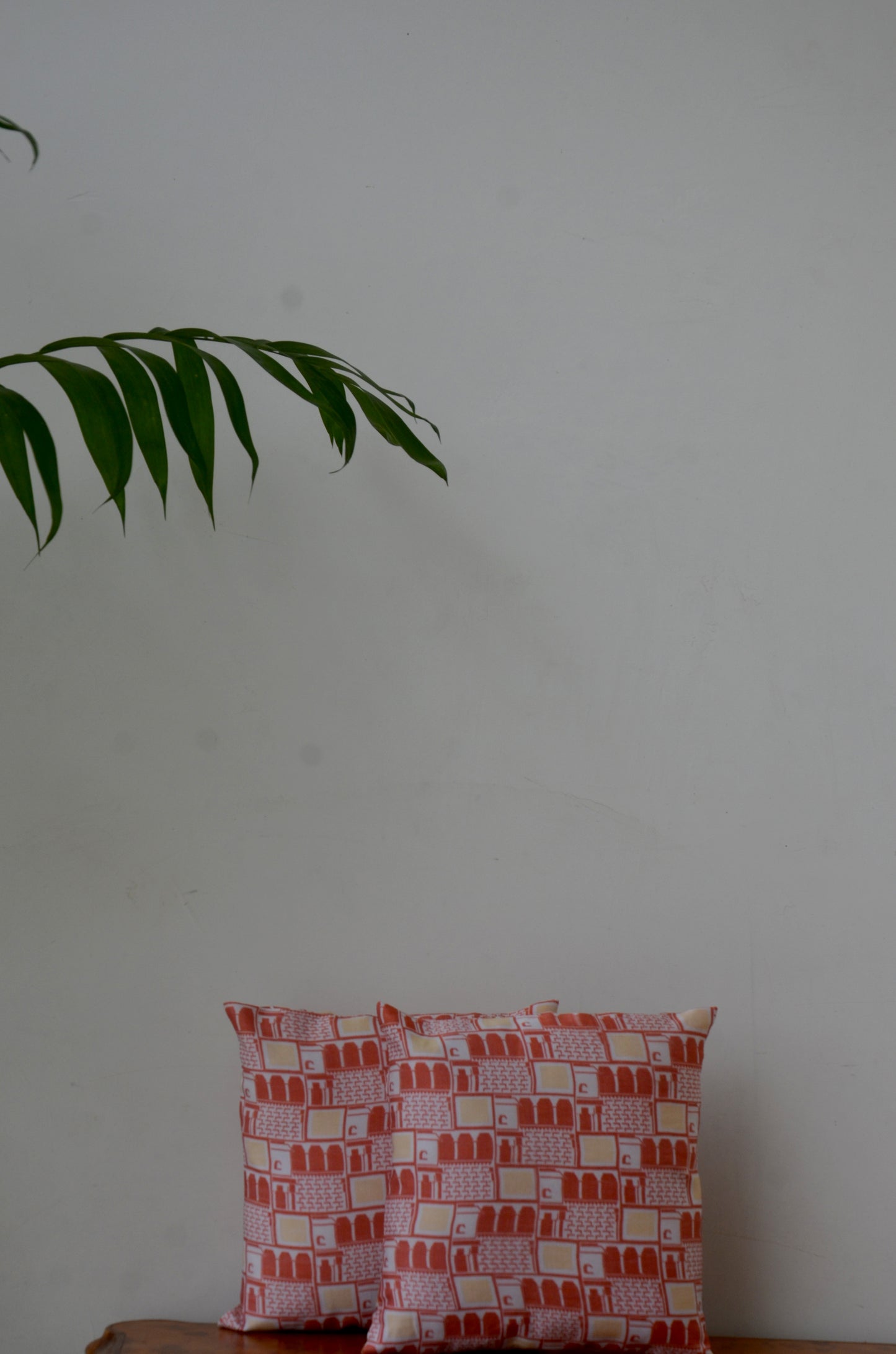 Pink City Cotton Cushion Cover