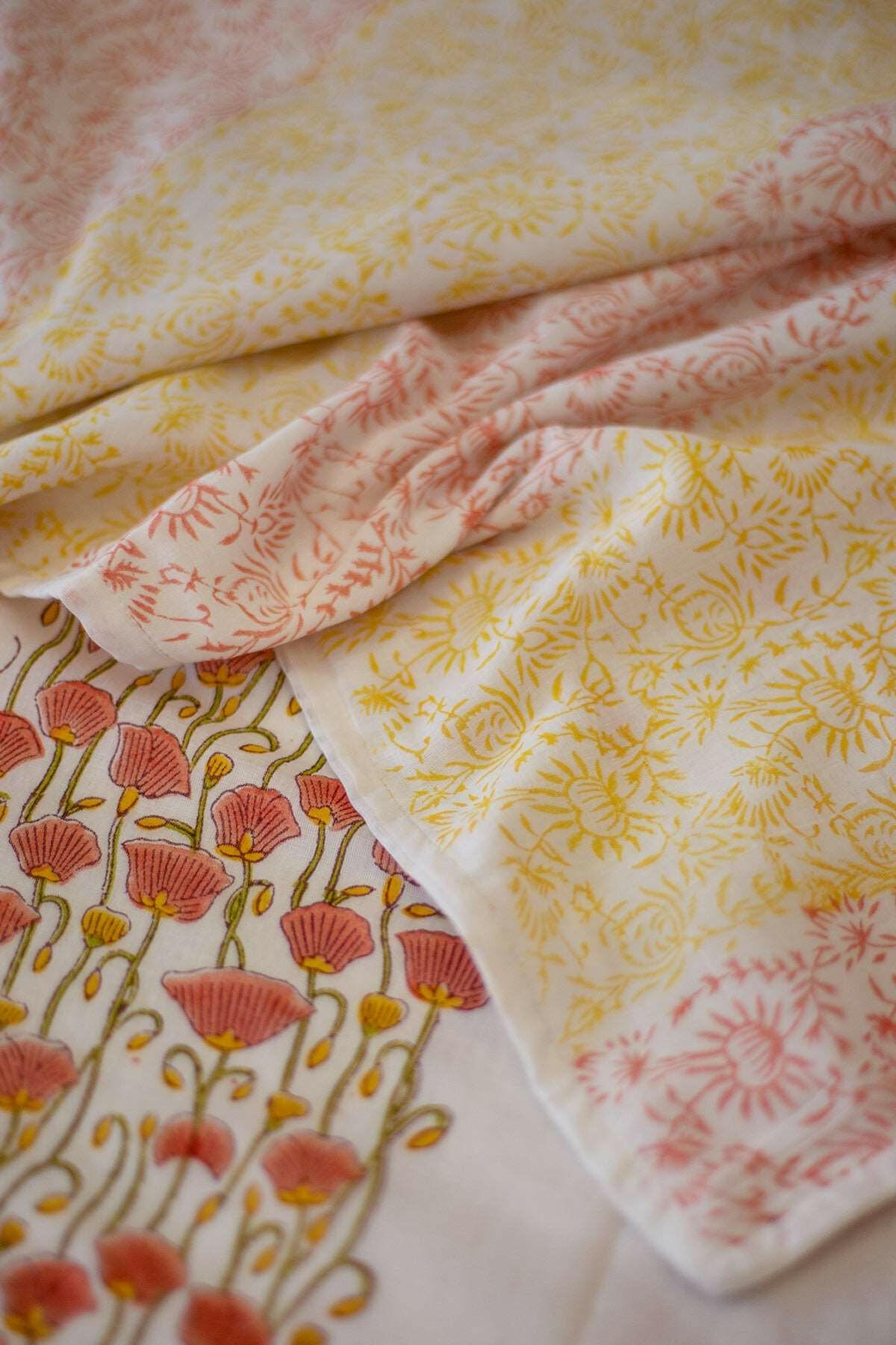 Honey Poppy Cotton Dohar
