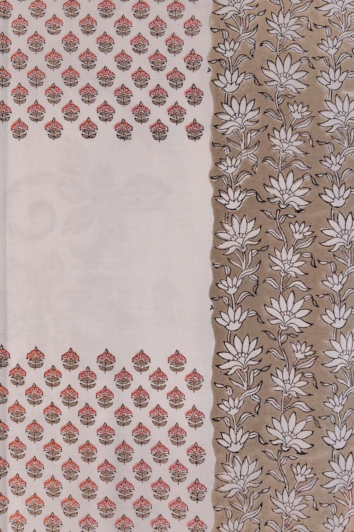 Hazelnut & Grey Magnolia Bedsheet