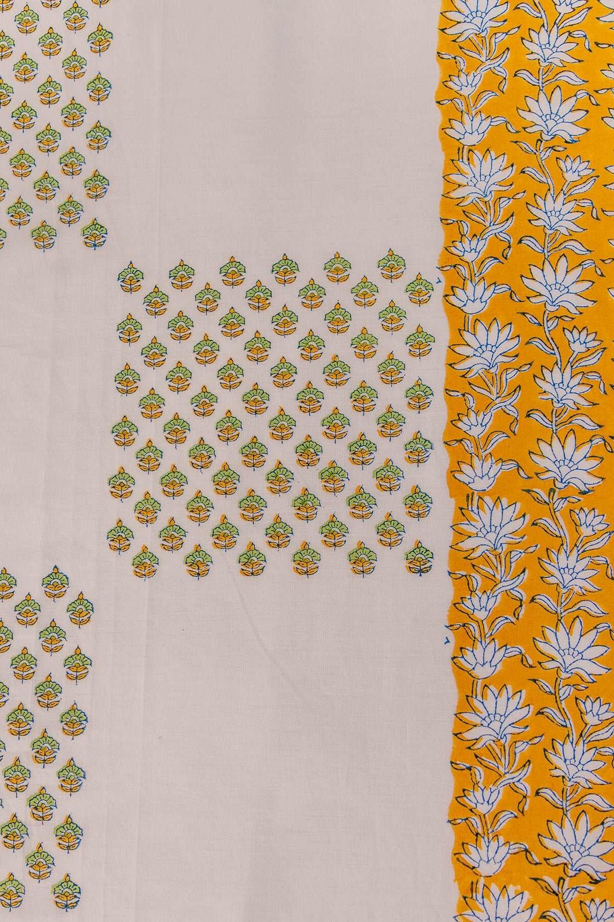 Golden Lime Magnolia Bedsheet