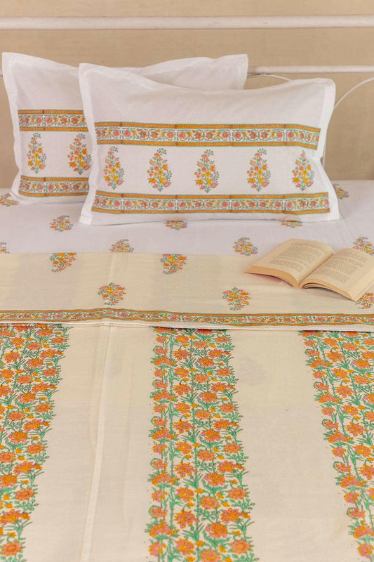 Iced Mango Summer Bouquet Cotton Dohar