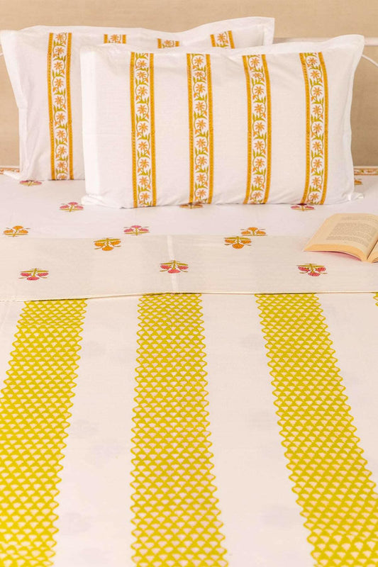 Bubblegum & Lime Carnation Cotton Dohar