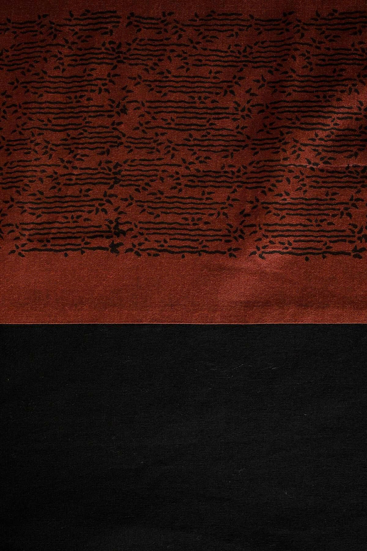 Black & Coffee Brown Premium Bedcover