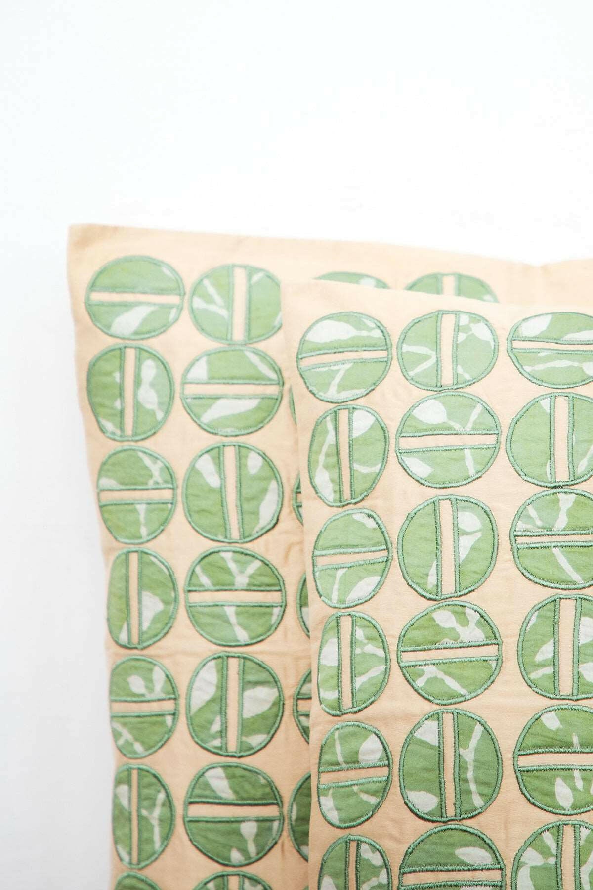 Cream & Sage Green Cushion Set