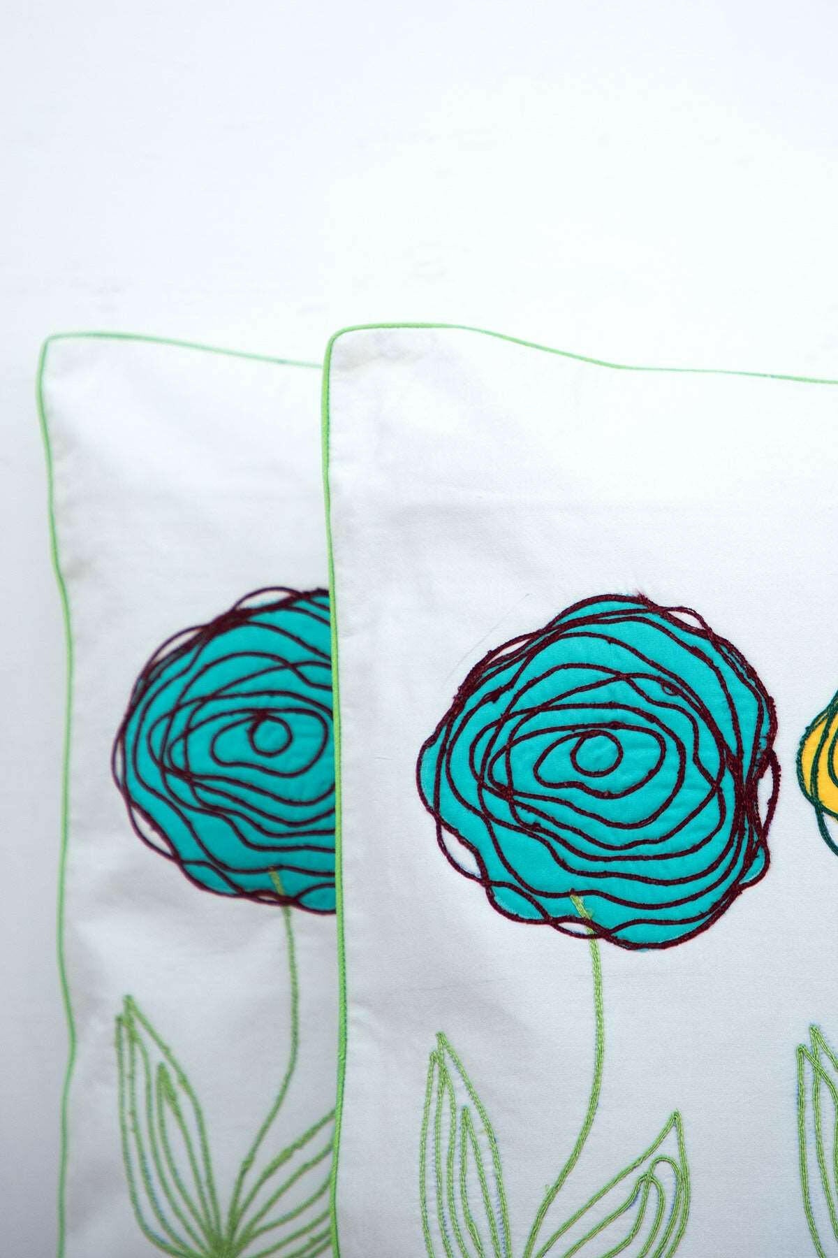 Colorful Roses Cushion Set