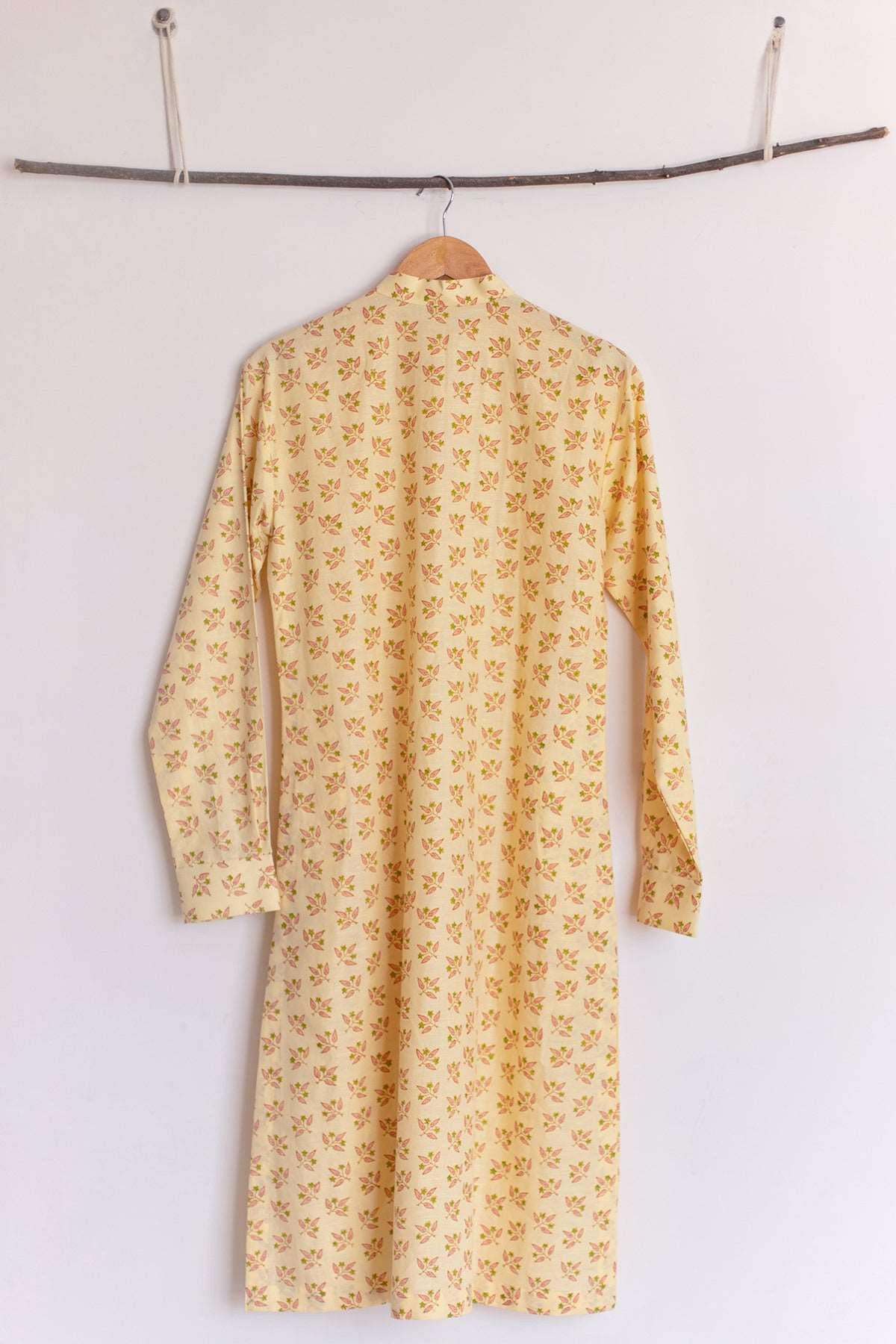 Flax Yellow Men's Kurta