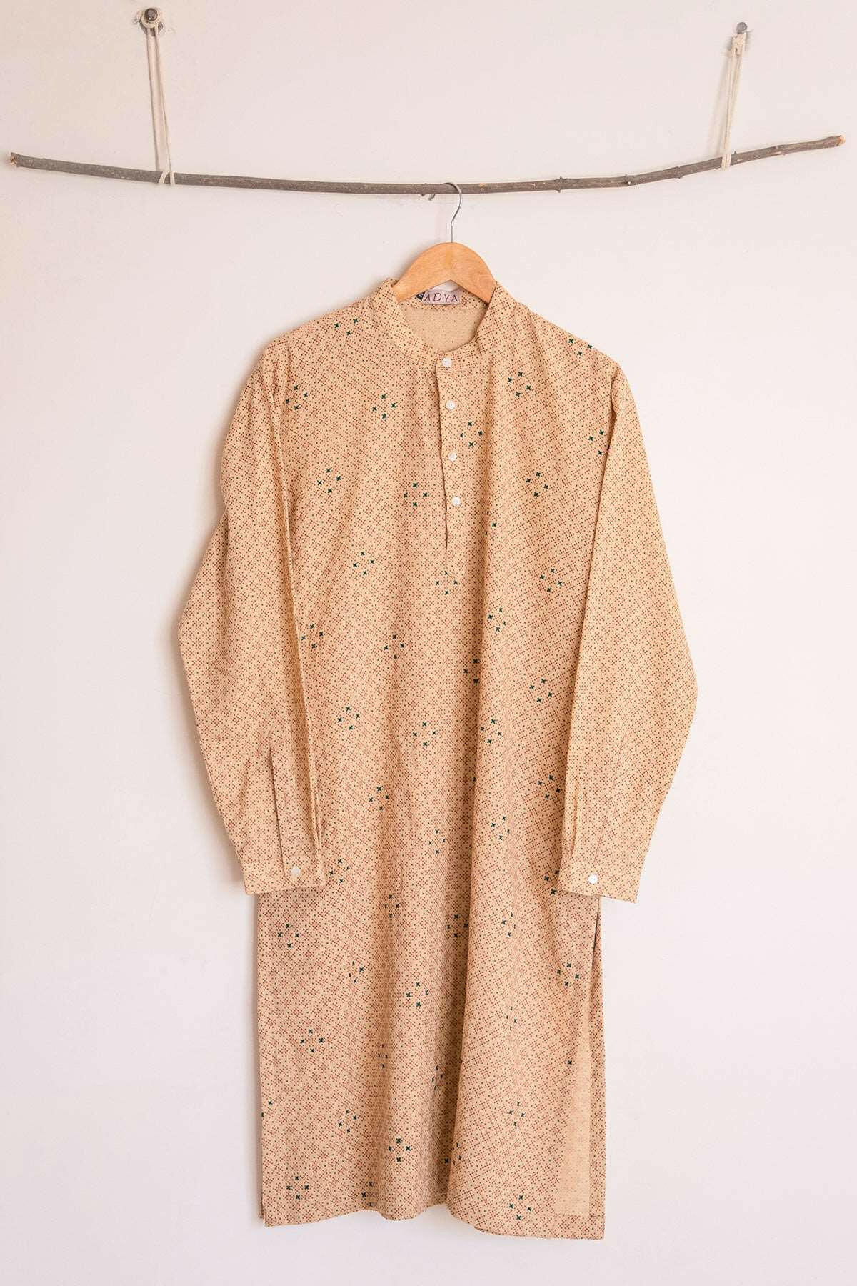 Blanched Almond Men's Kurta