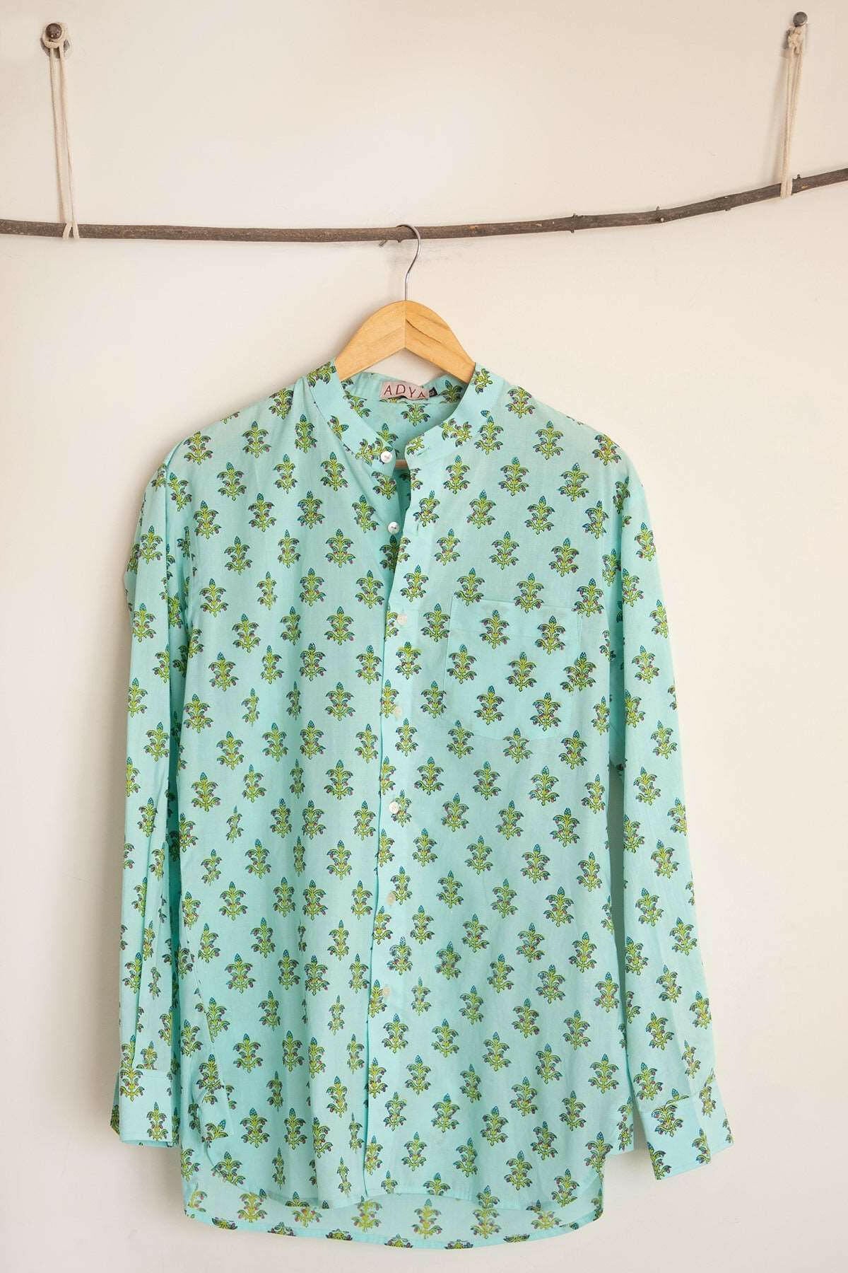 Baby Blue Men's Shirt