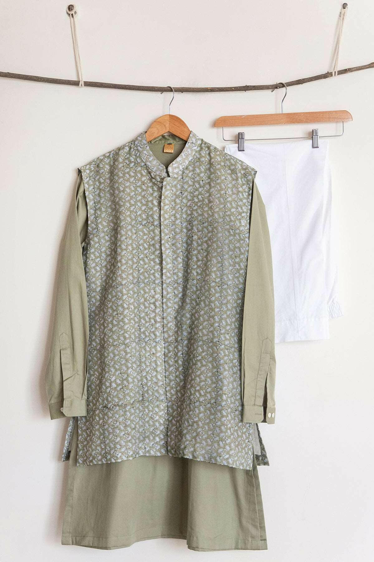 Fern Green Men's Kurta Set