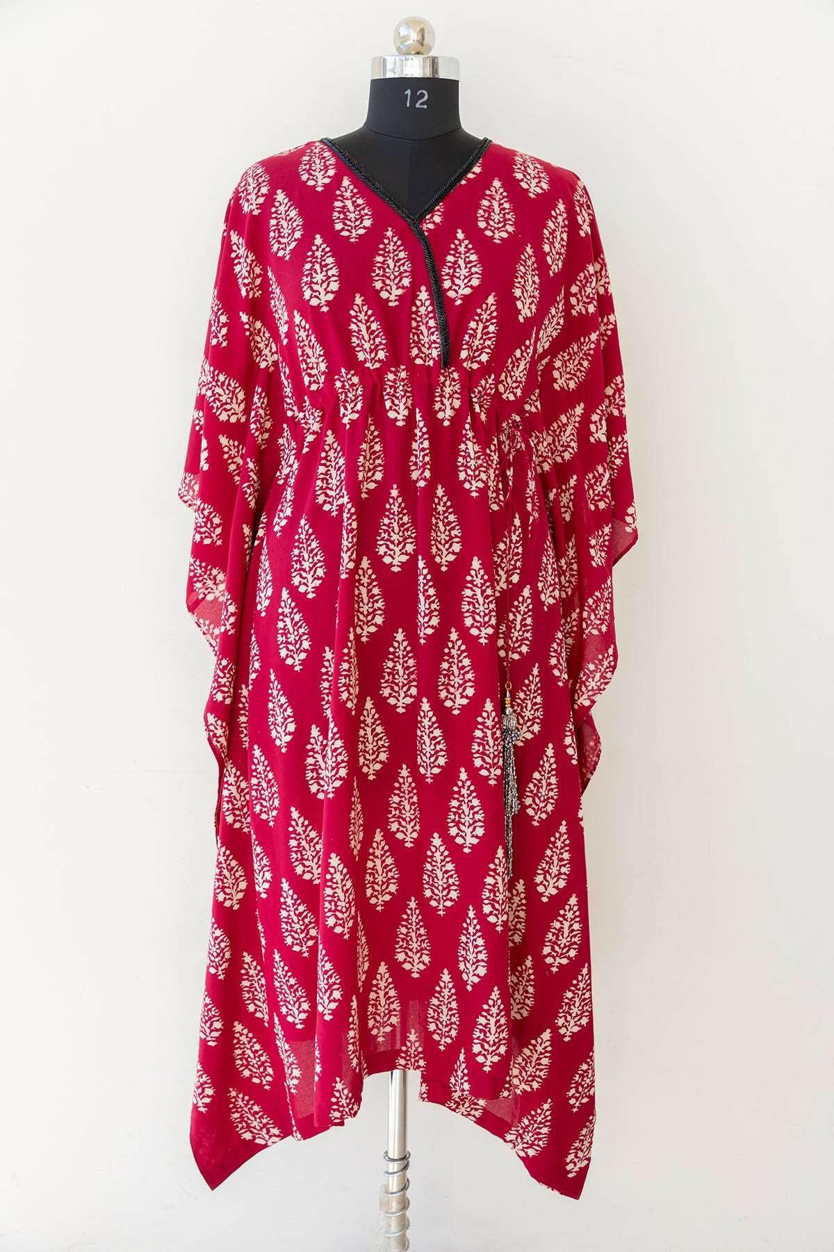 Cranberry Red Women's Kaftan