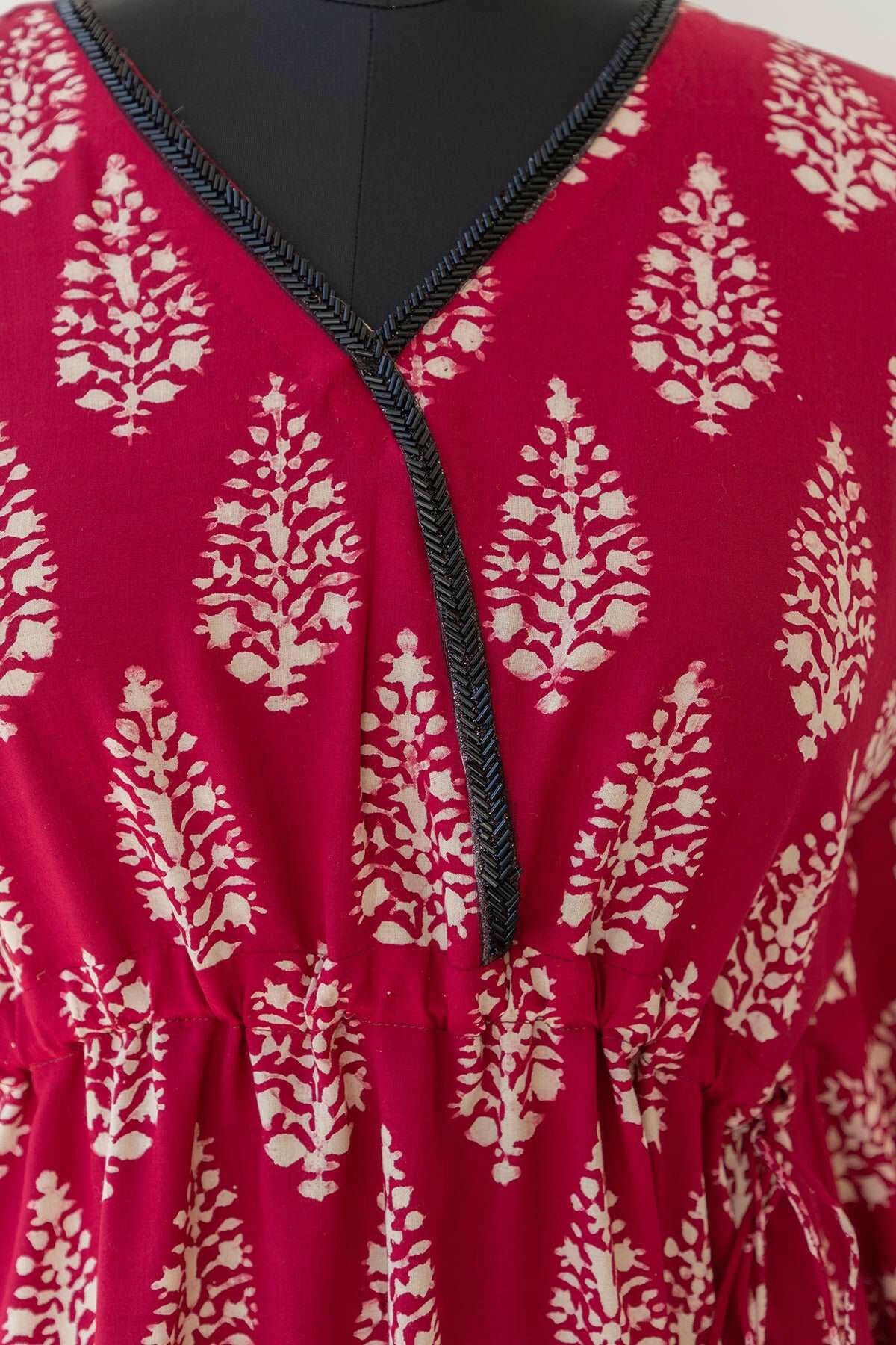 Cranberry Red Women's Kaftan