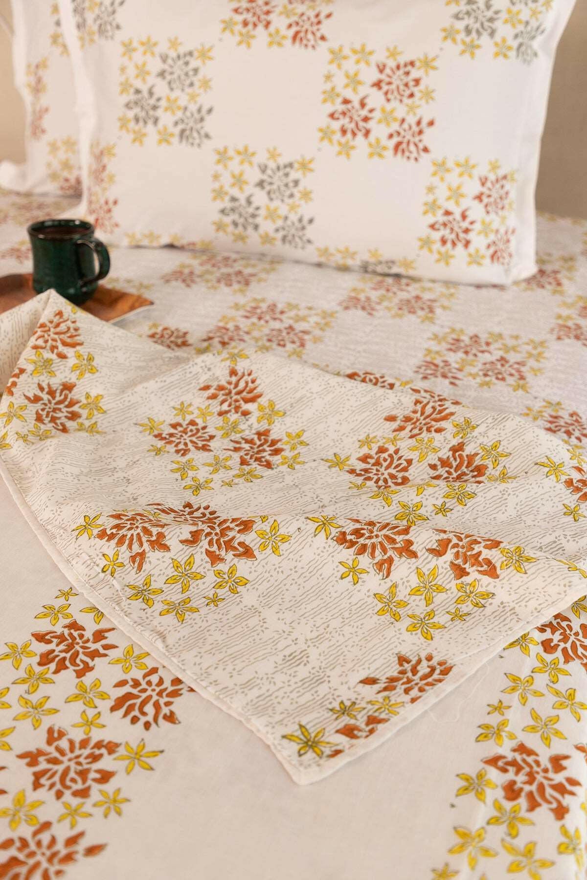 Honey & Hazel Bougainvillea Cotton Dohar