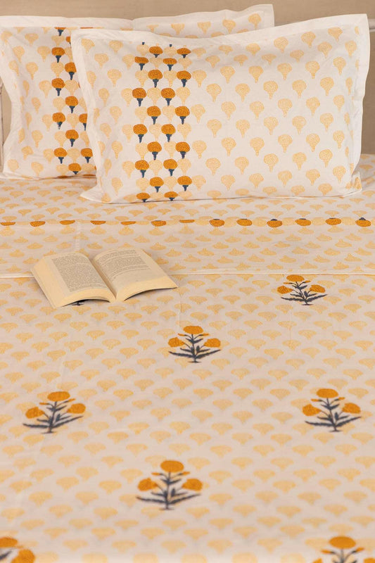 Honey Marigold Cotton Dohar