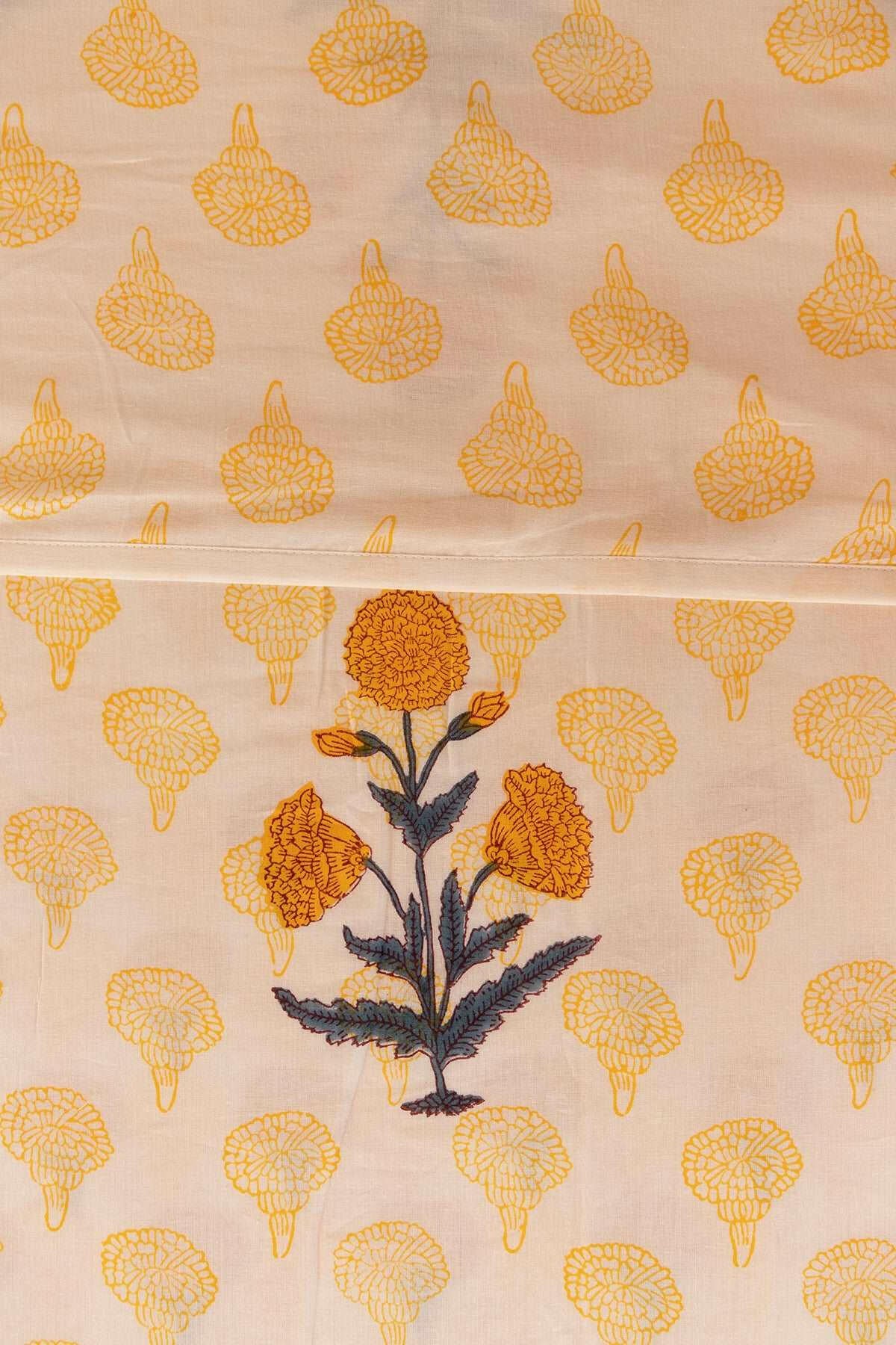 Honey Marigold Cotton Dohar