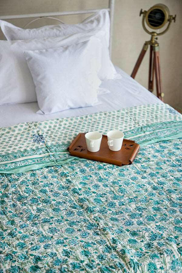 Blue Wildflower Quilt