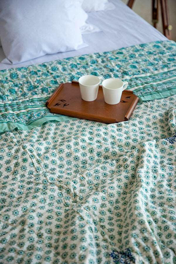 Blue Wildflower Quilt