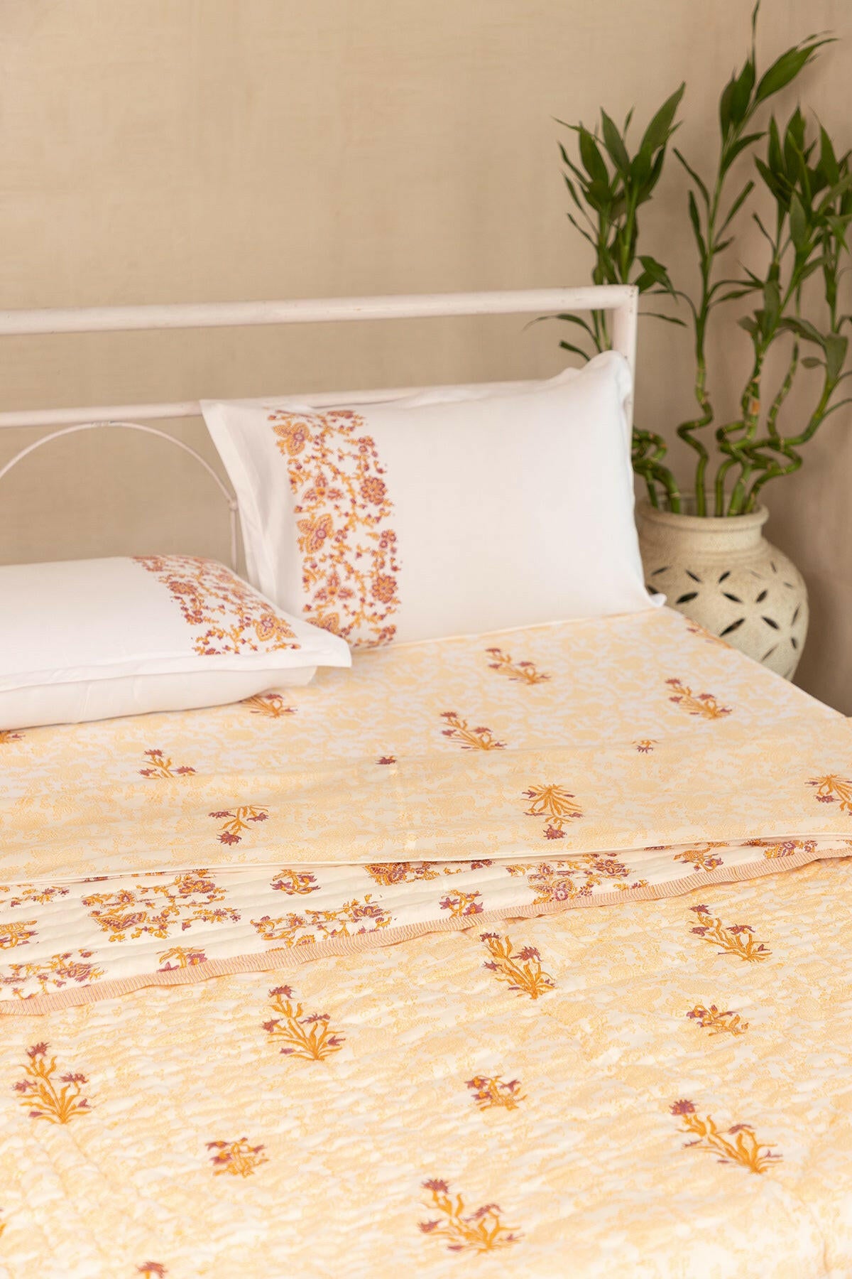 Yellow Lily Floral Ensemble
