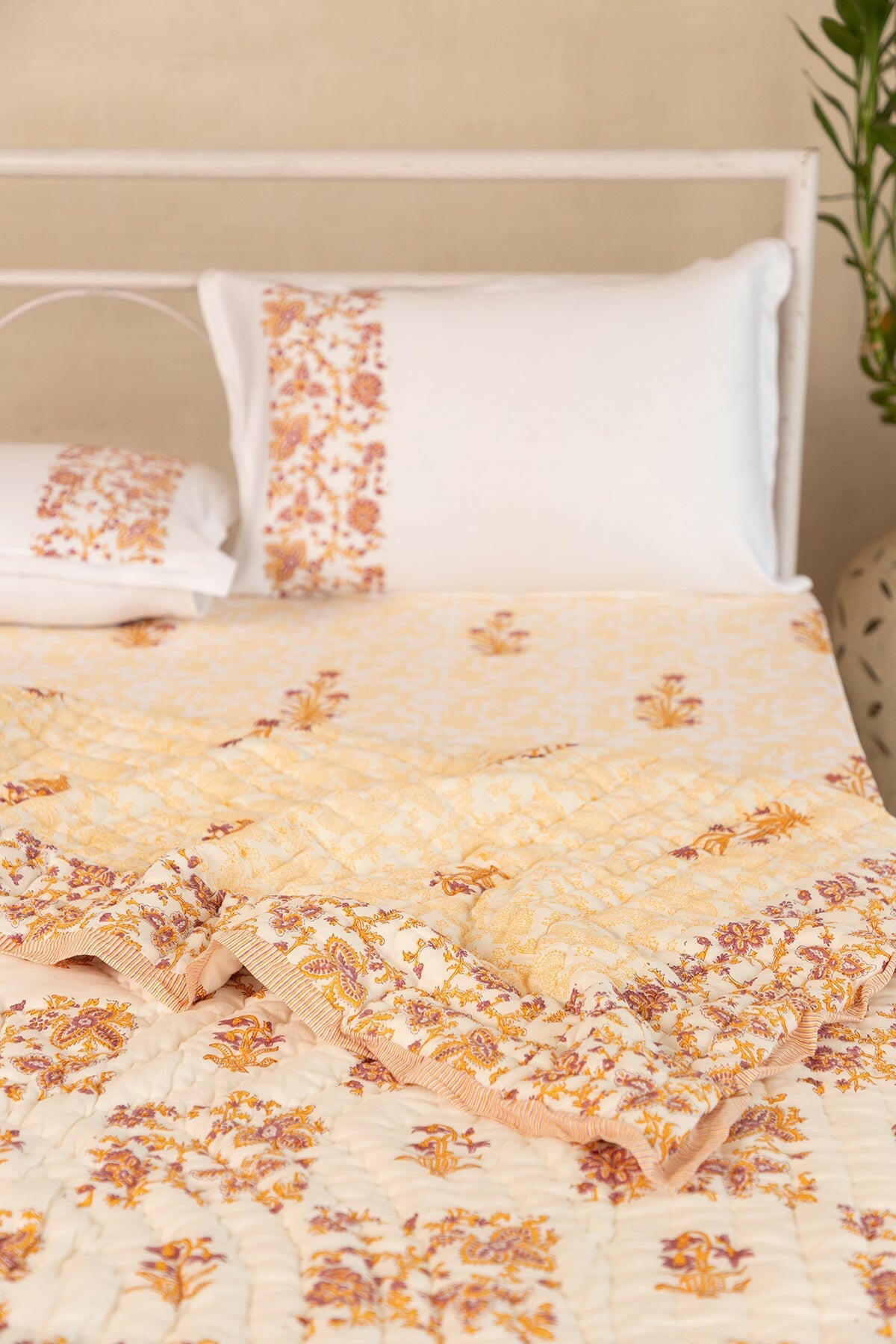 Yellow Lily Floral Ensemble