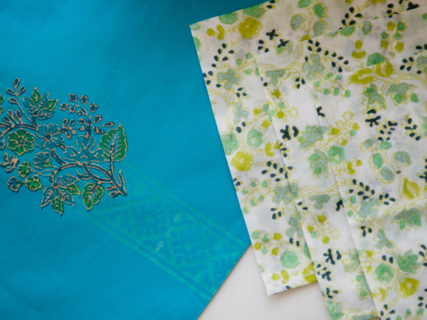 Twilight Blue Cotton Table Mats