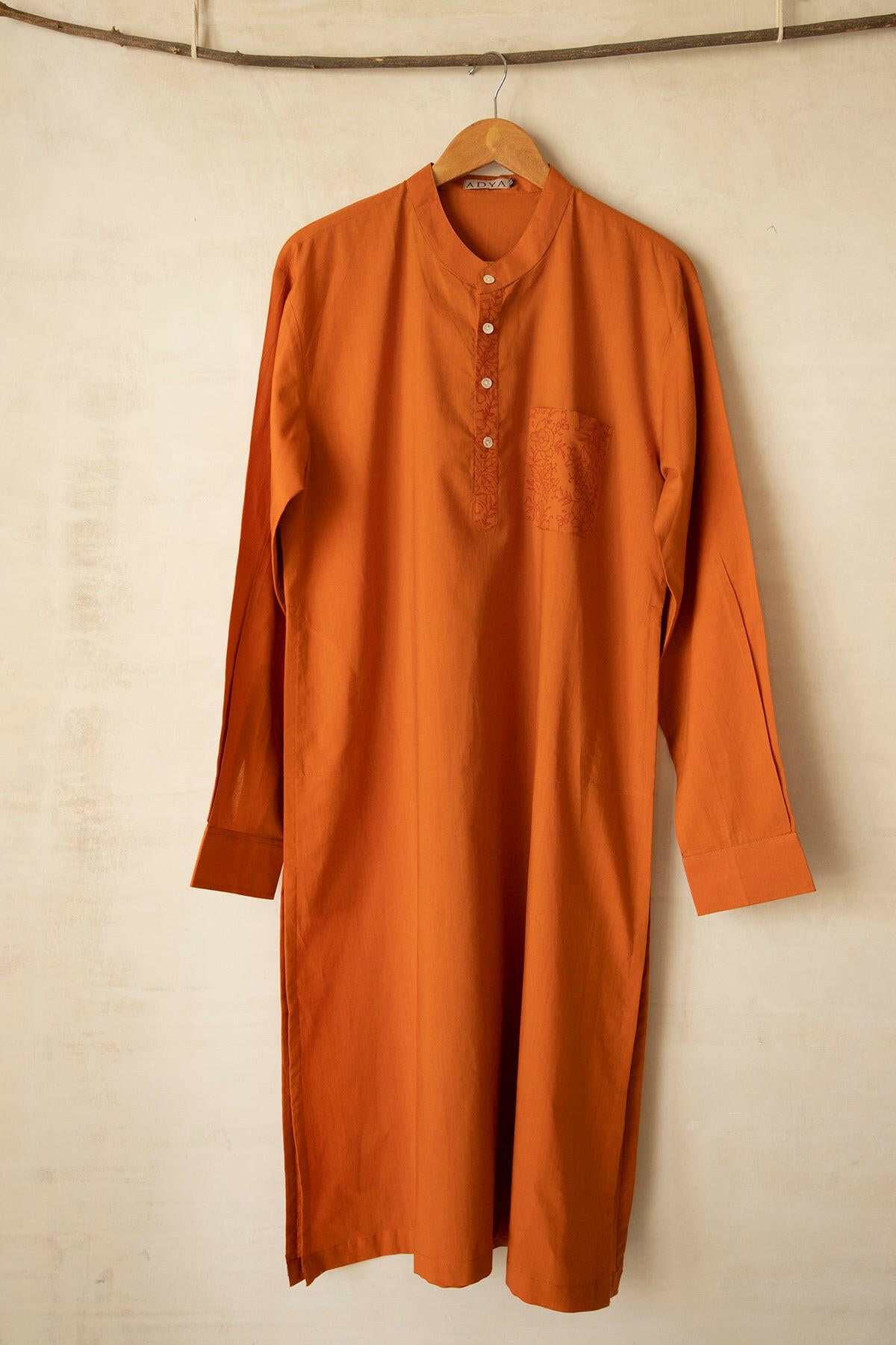 Orange Fiesta Men's Kurta
