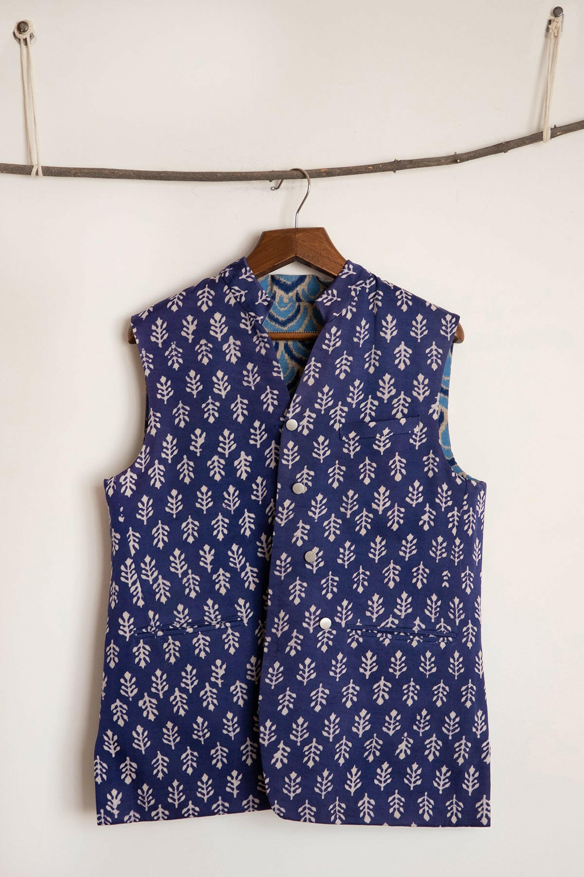 Navy Blue Men's Bundi