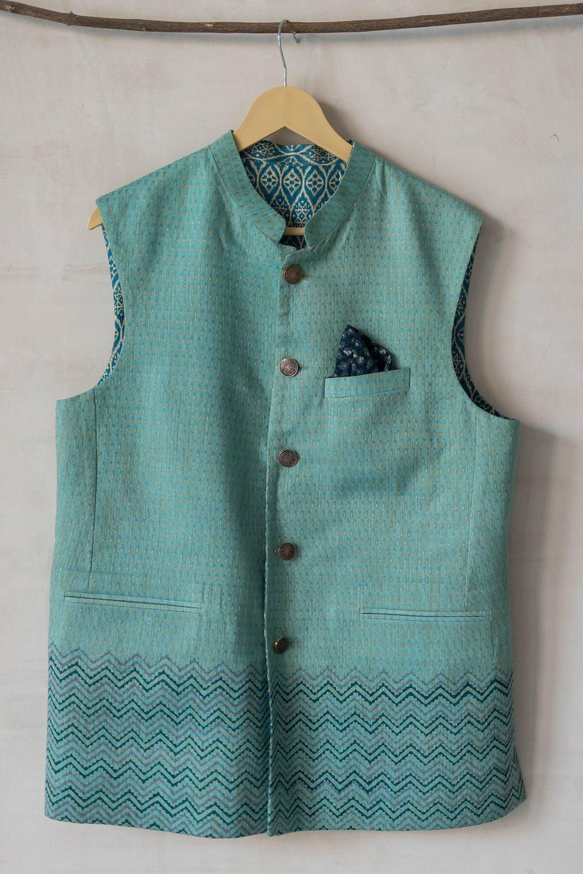 Prussian Blue Men's Bundi