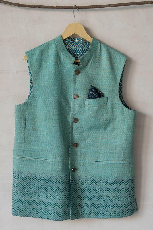 Prussian Blue Men's Bundi
