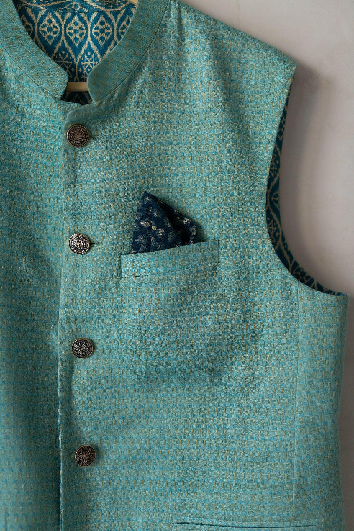 Prussian Blue Men's Bundi