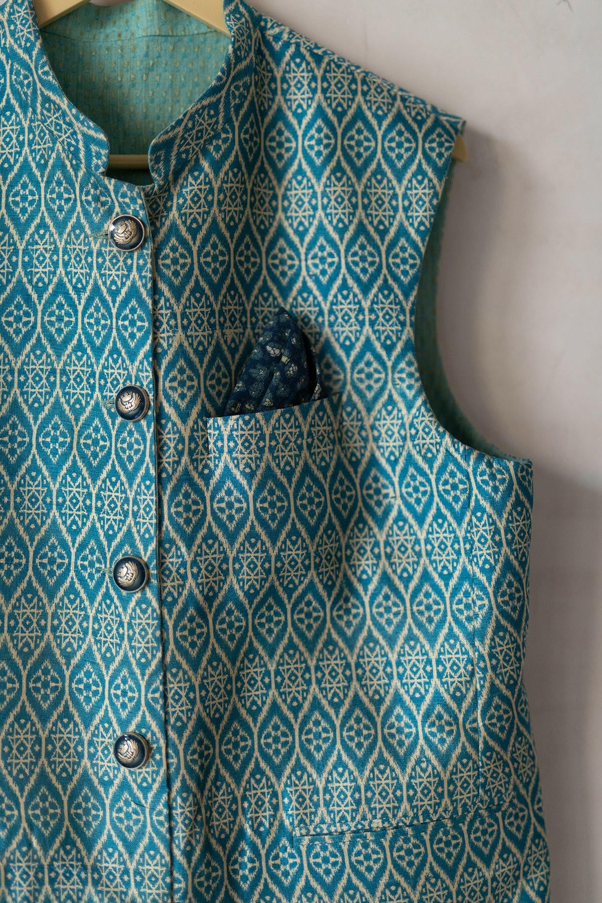 Prussian Blue Men's Bundi