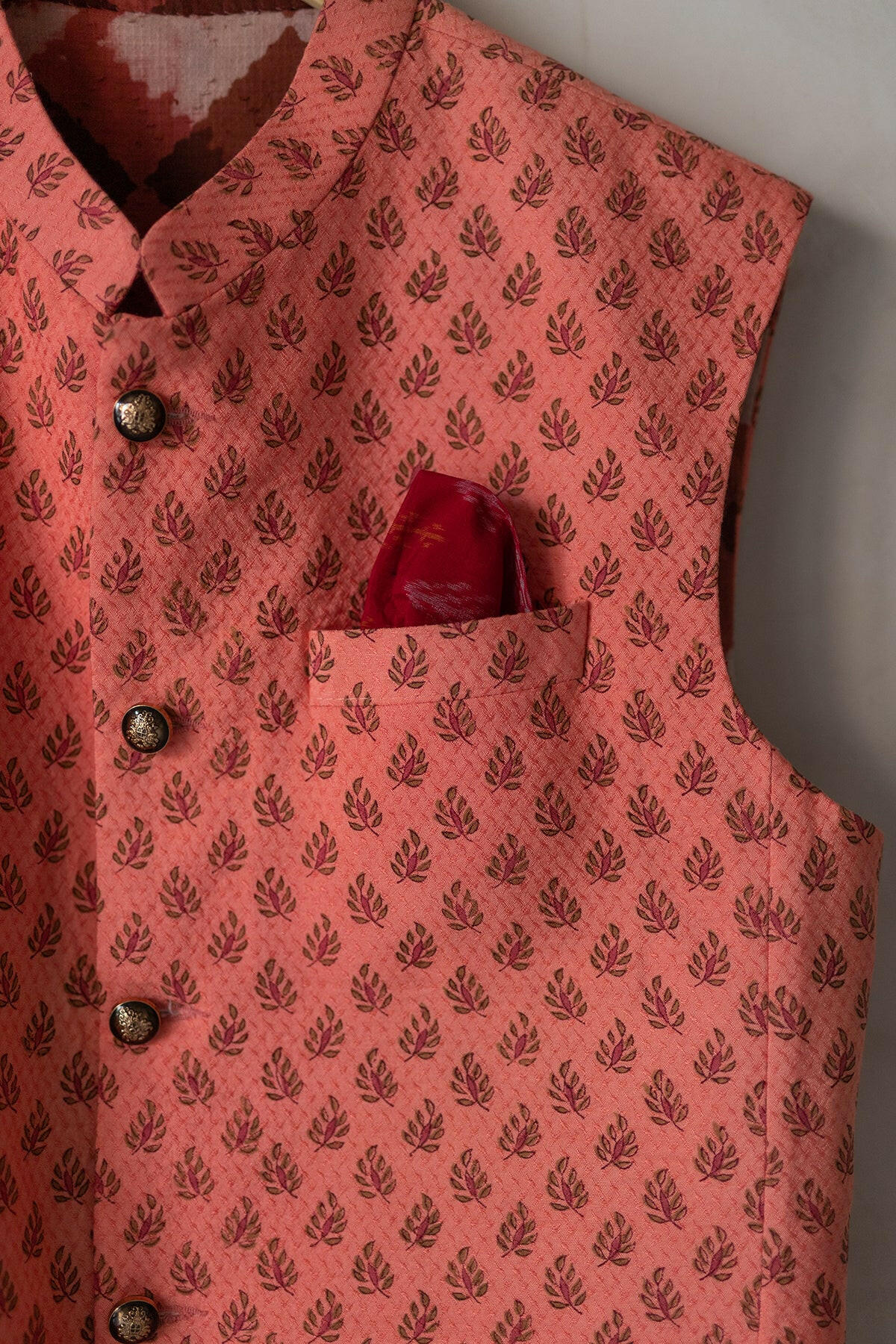 Pastel Peach Men's Bundi