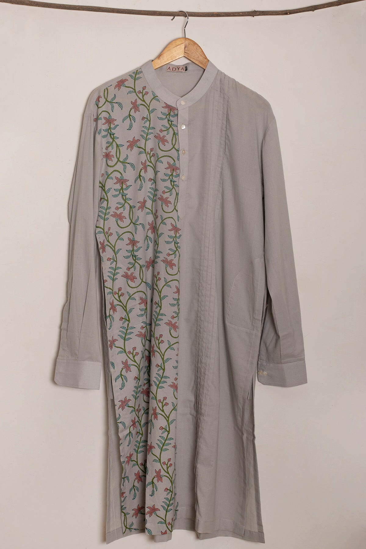 Sleet Grey Men's Kurta