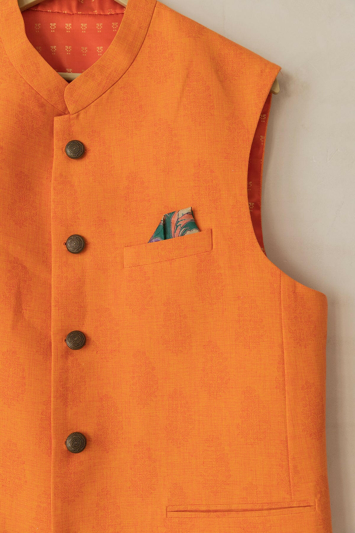 Saffron Orange Men's Bundi