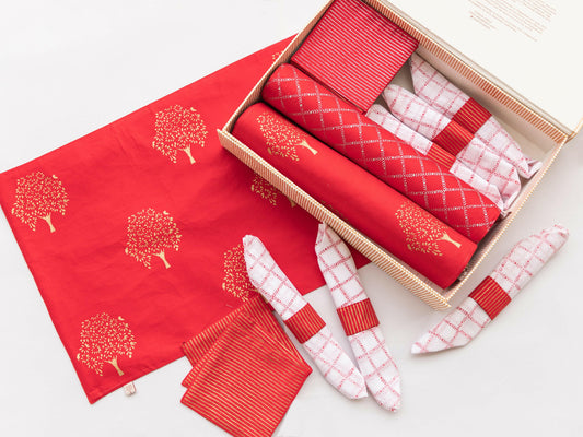 Red Tree Of Life Table Set