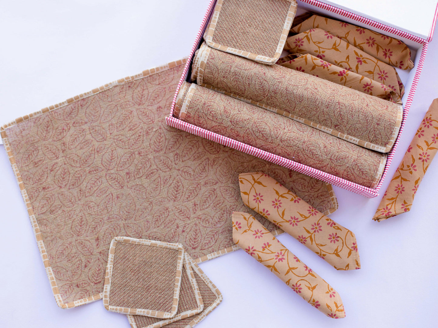 Champagne Dreams Jute Table Mats