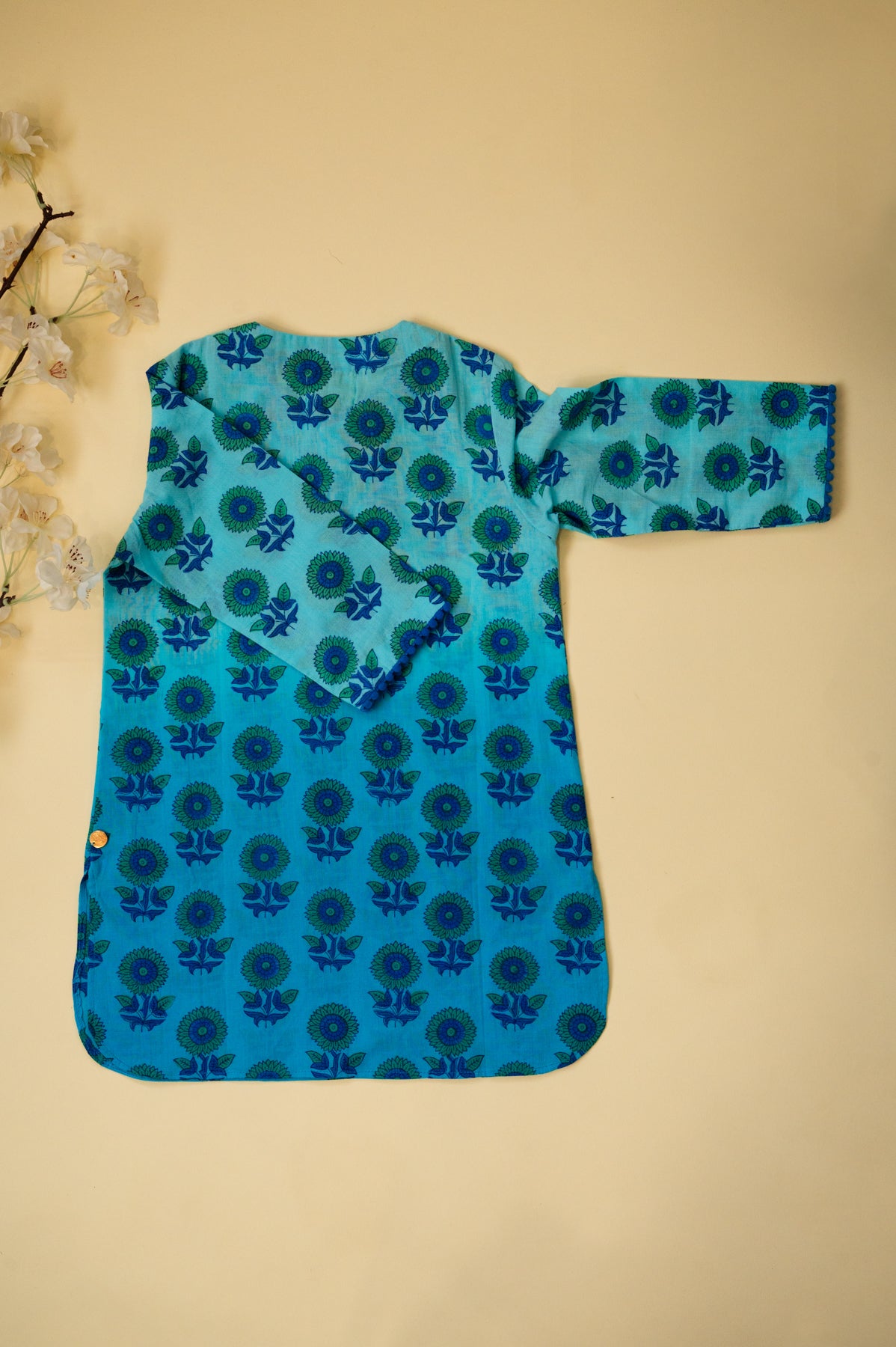 Blue Sunflower Girl Co-ord Set
