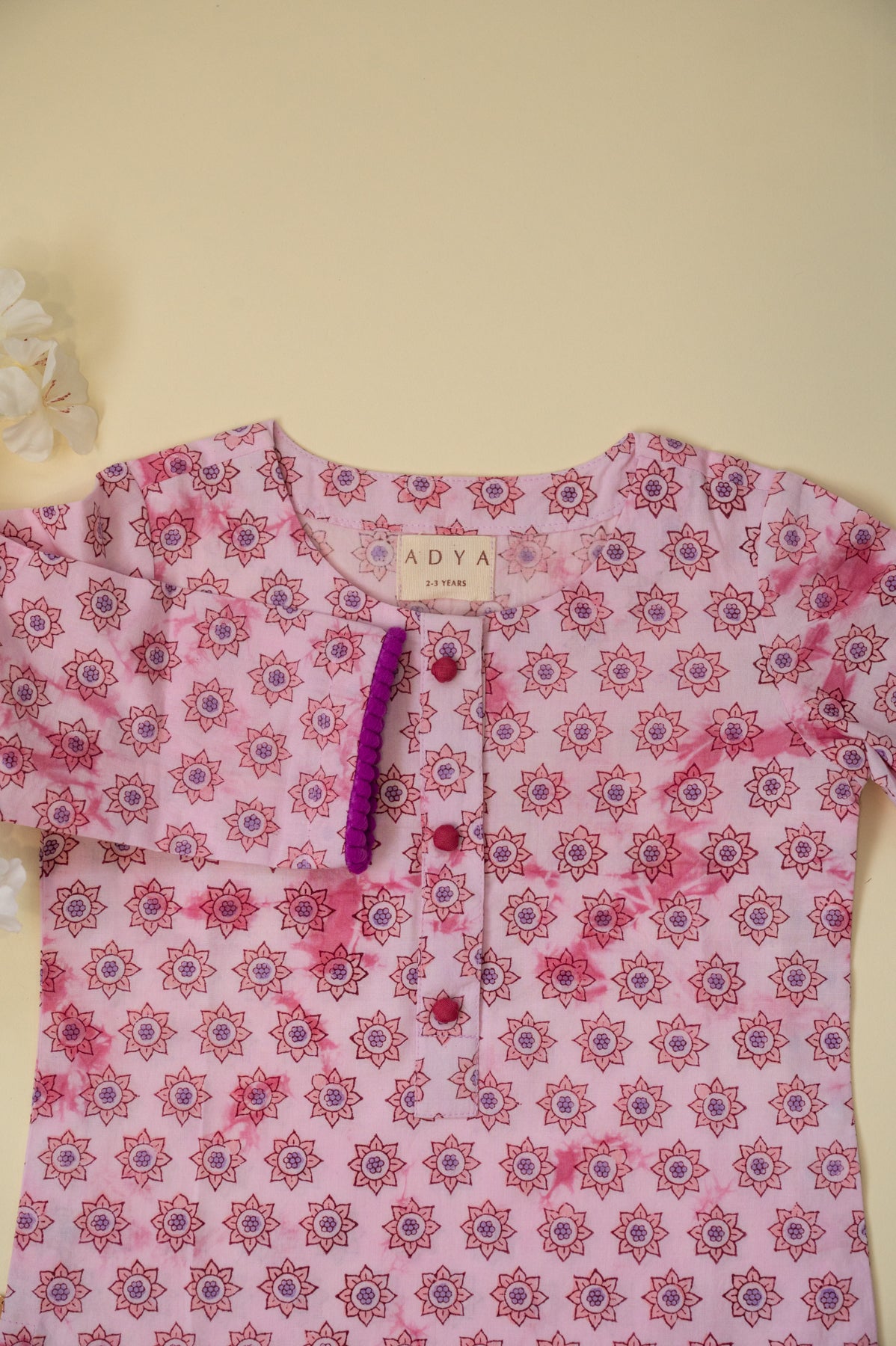 Purple Floral Girl Co-ord Set