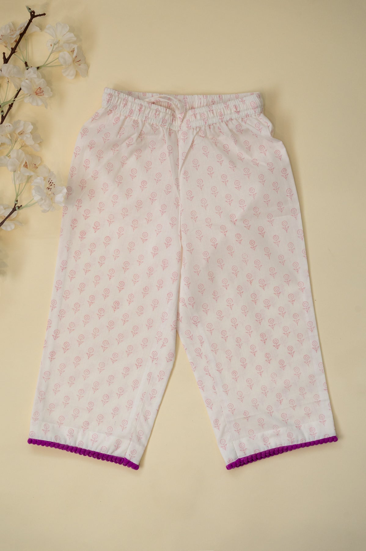 Purple Floral Girl Co-ord Set