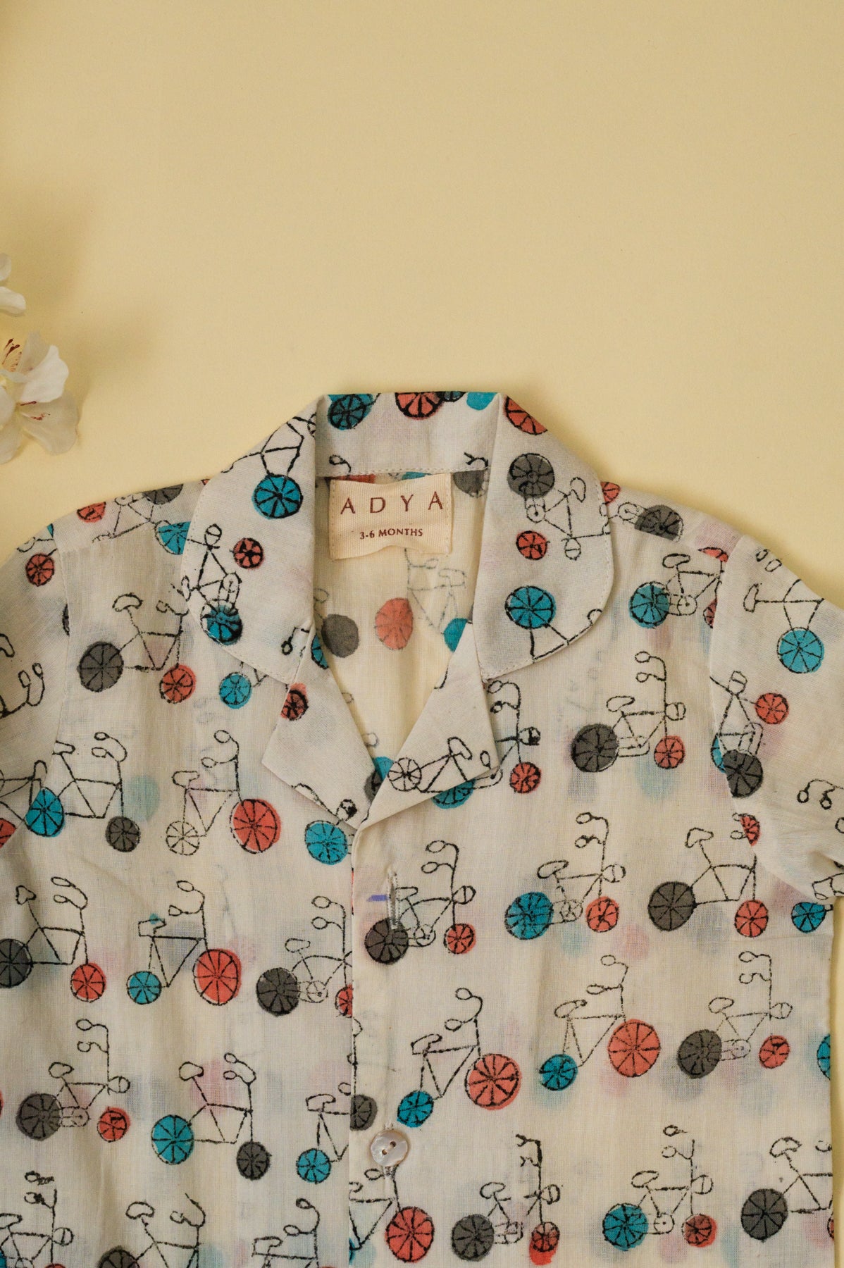 White Bicycle Kids Night Suit
