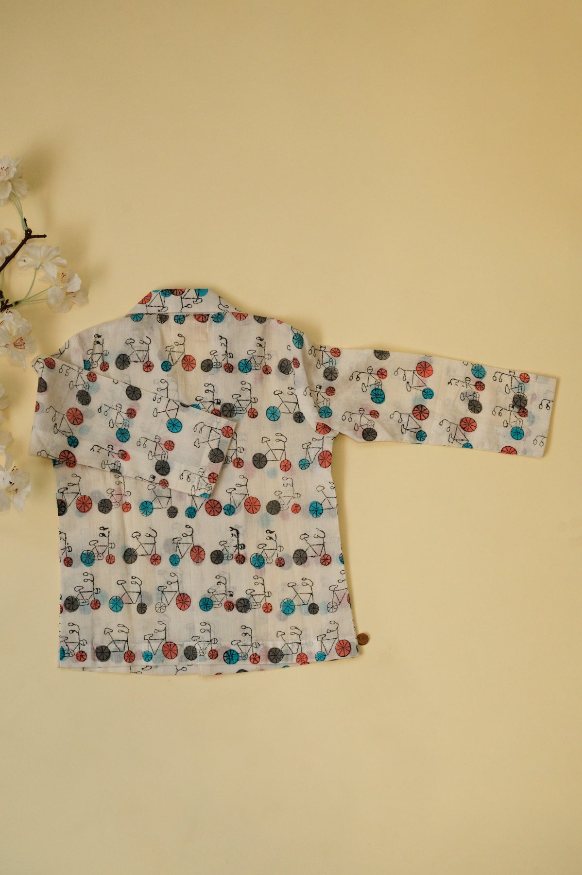 White Bicycle Kids Night Suit