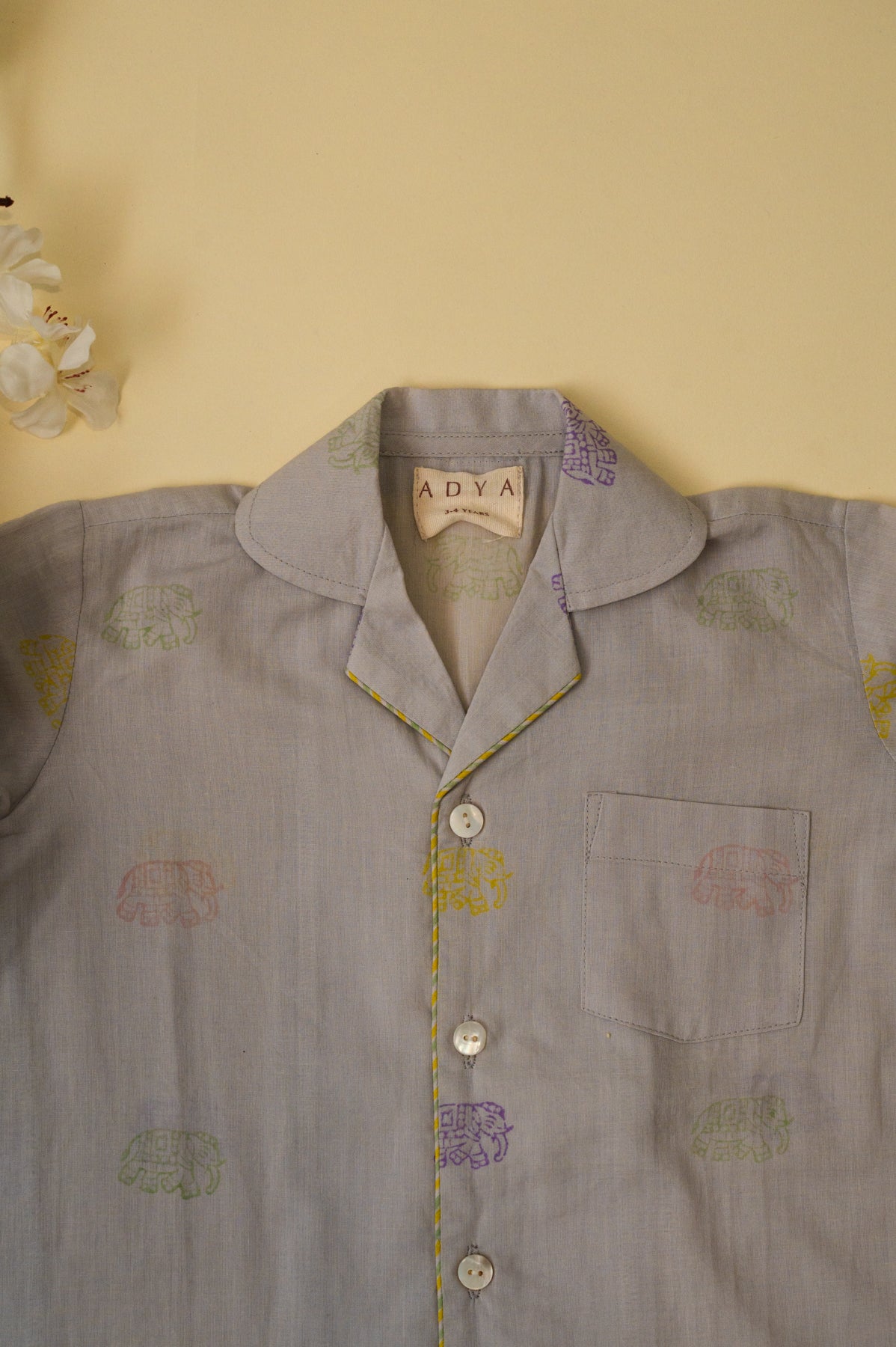 Grey Elephant Kids Night Suit