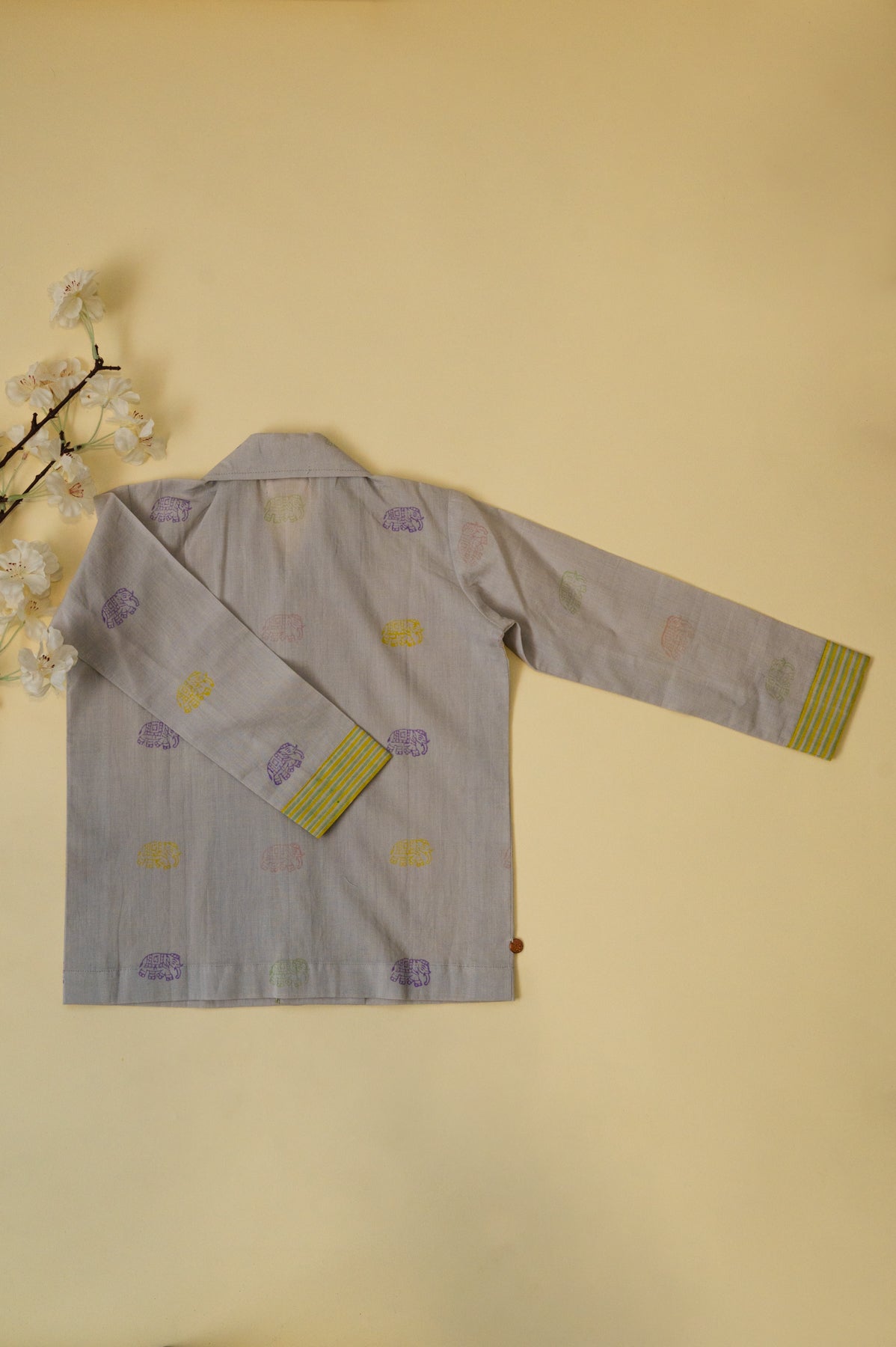 Grey Elephant Kids Night Suit