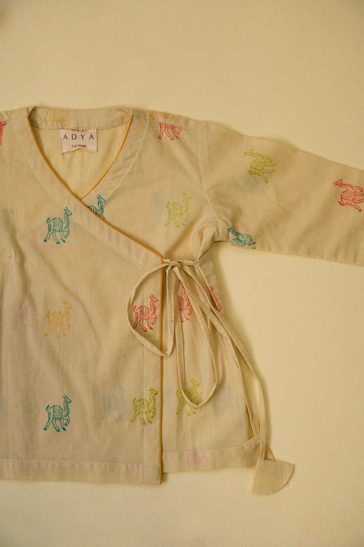 Beige Camel Kids Night Suit