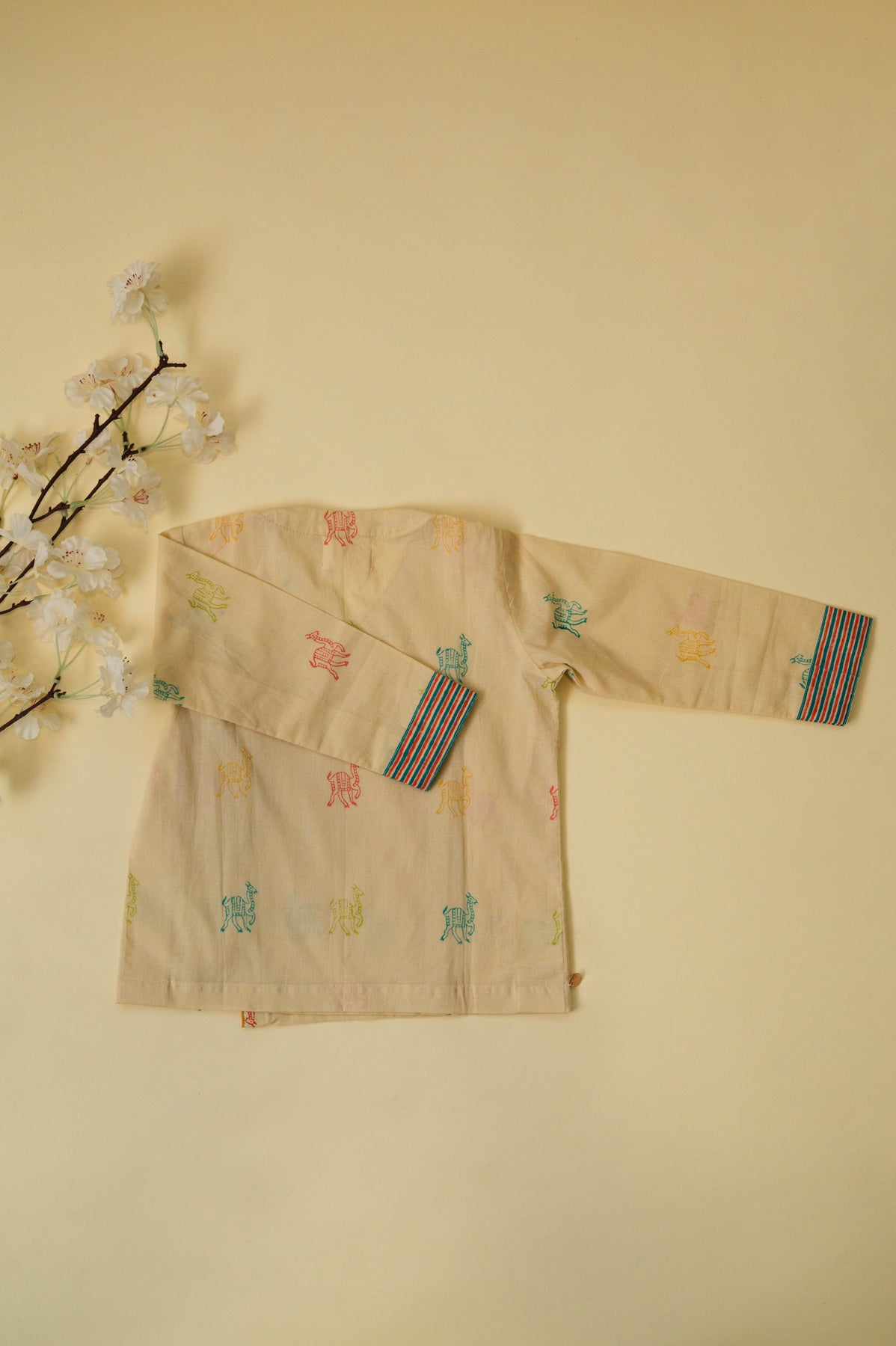 Beige Camel Kids Night Suit