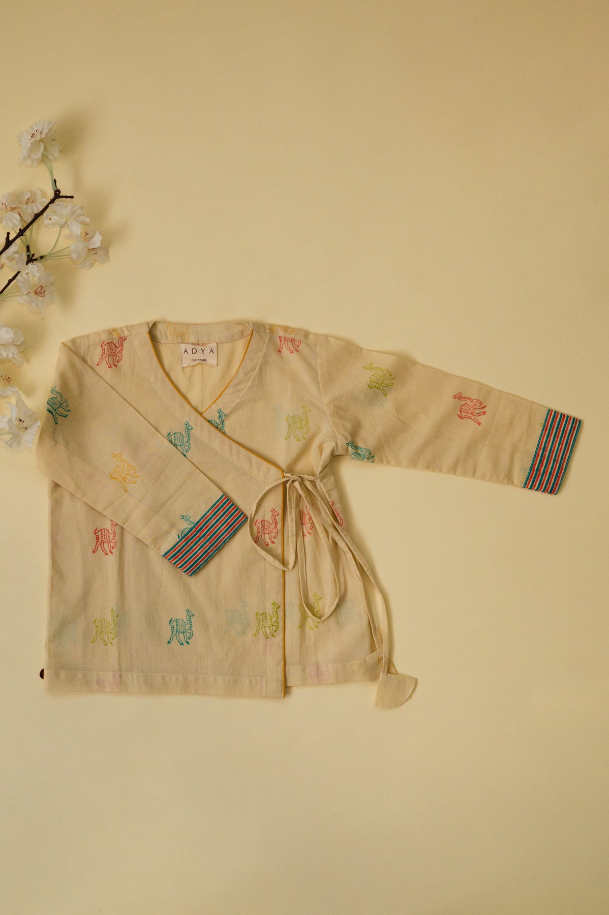 Beige Camel Kids Night Suit