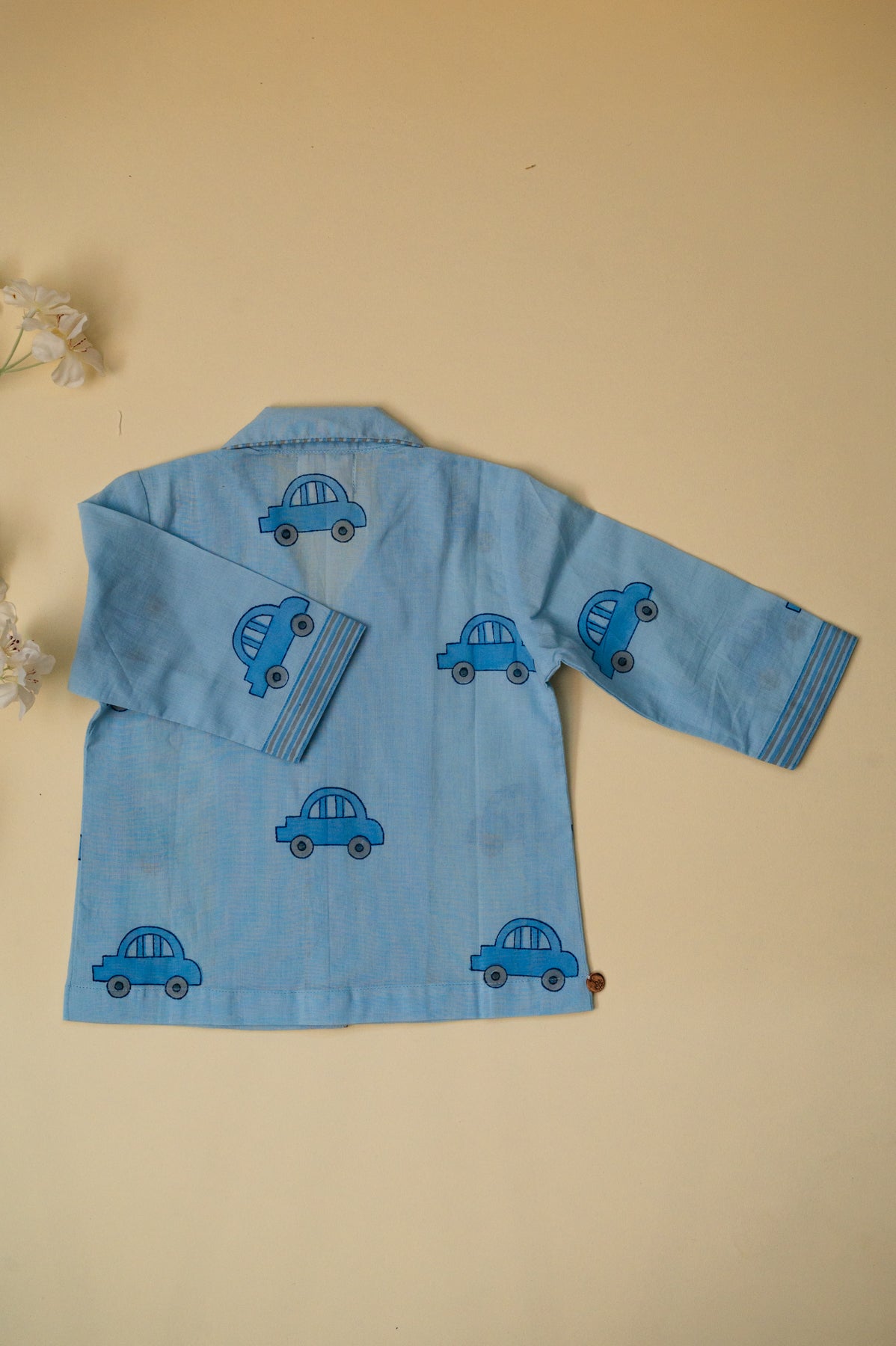 Blue Car Kids Night Suit
